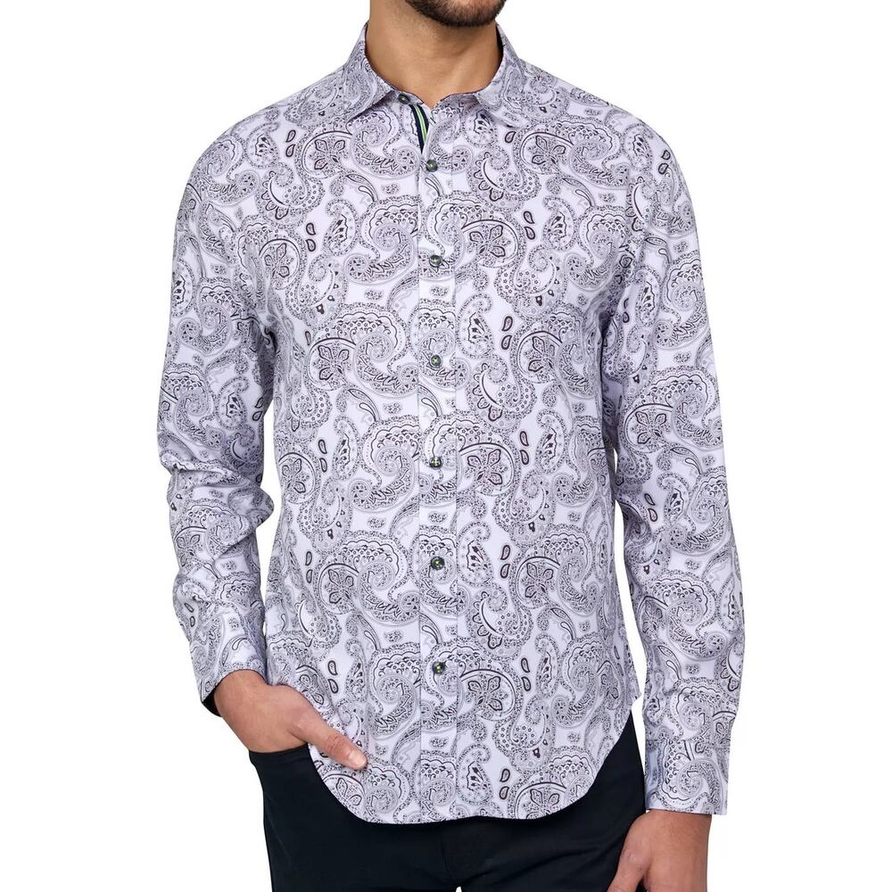 Society of Threads Men's Regular-Fit Non-Iron Dress Shirt white, small $80 - Picture 2 of 8
